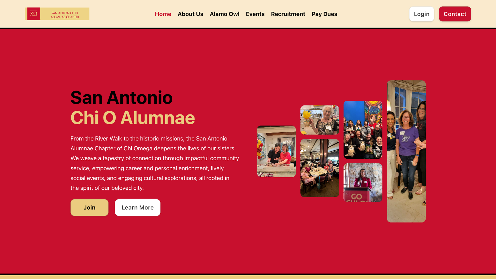 SATX Chi Omega Alumnae Website